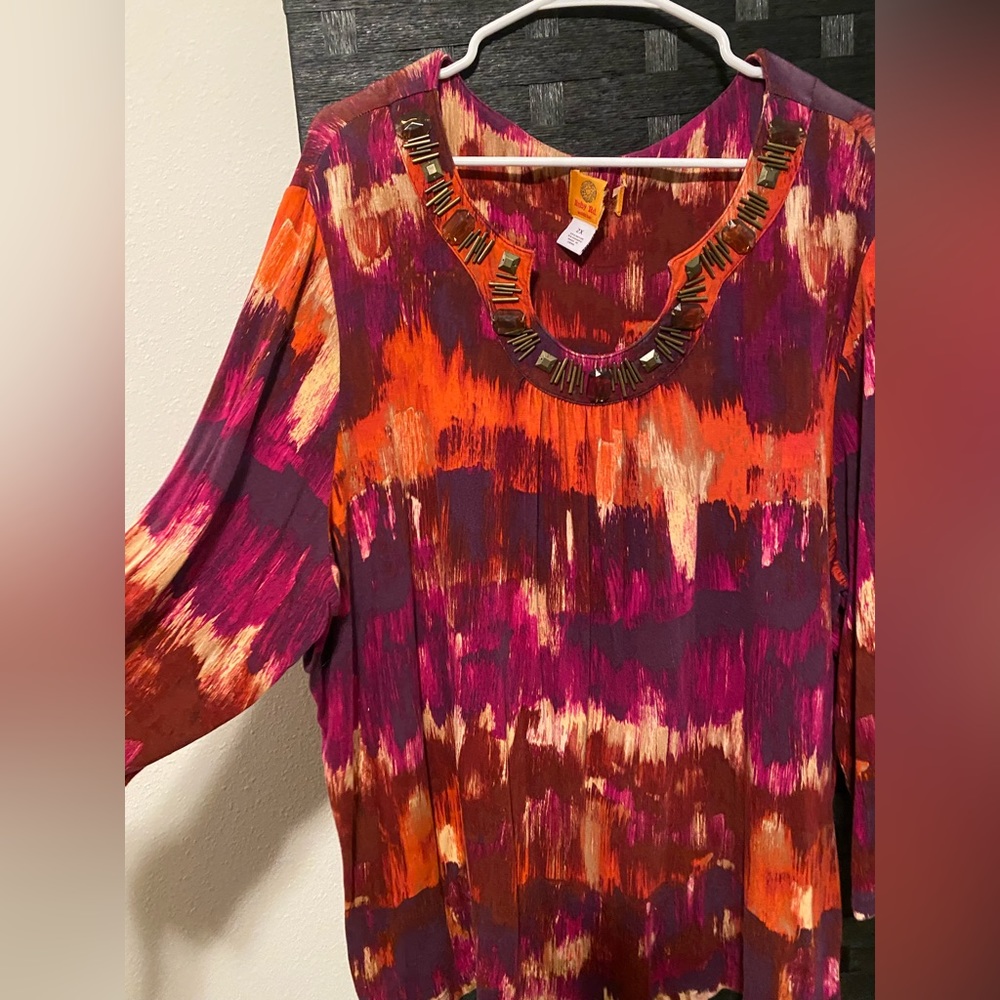 Gorgeous Ruby Rd Women’s Blouse 2x - Picture 5 of 11